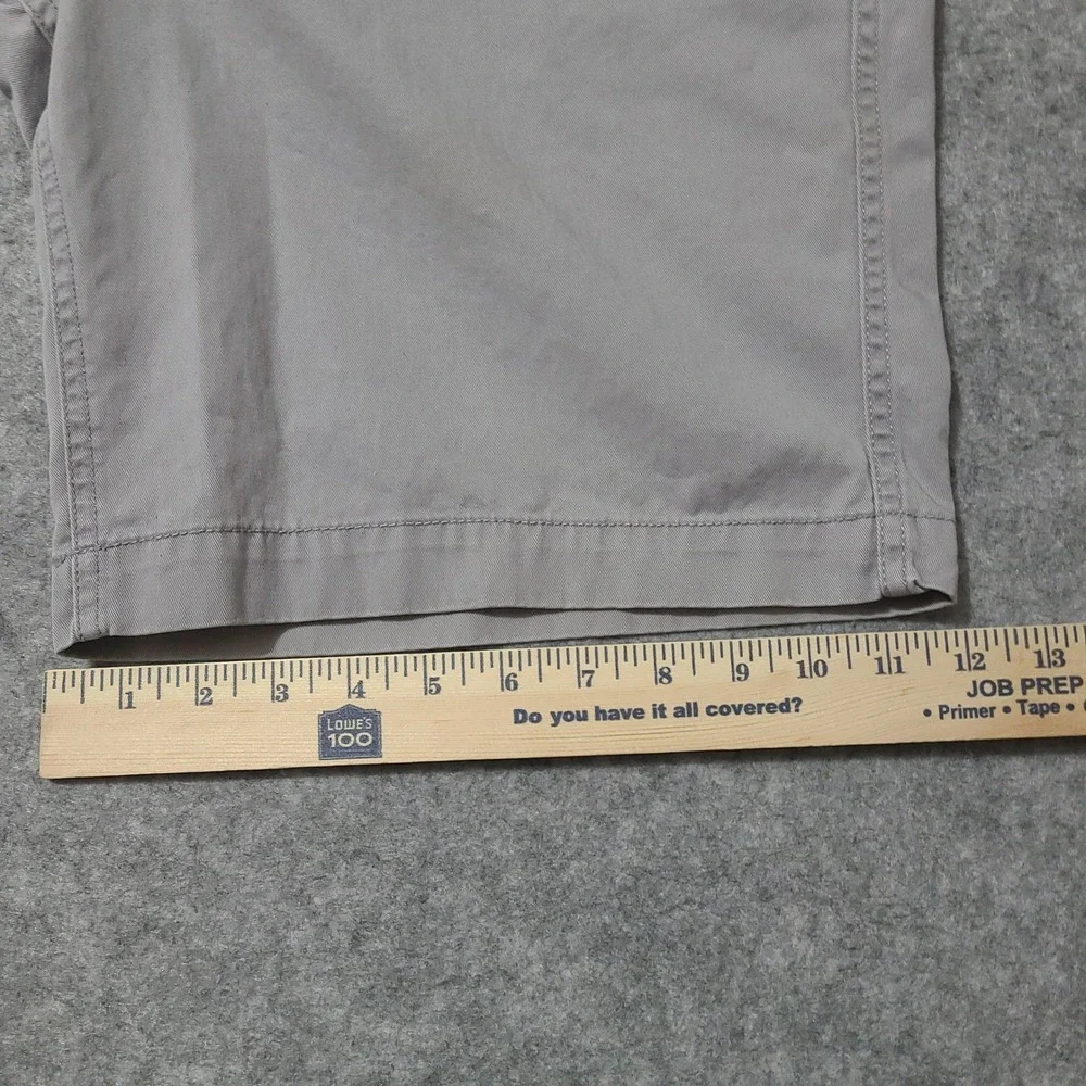 Polo Ralph Lauren Chino Shorts Mens 33 Grey Relaxed Fit Cotton Twill Pony Logo